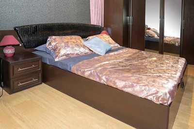 Кровать двуспальная 160х200 венге Мадрид 