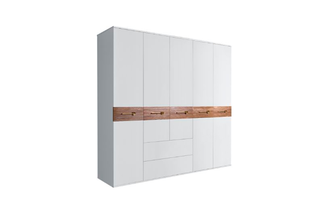 Шкаф 5 дв. с ящиком Bogemia Wood