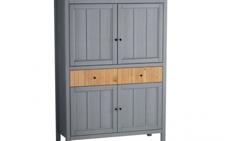 Шкаф низкий 4 глухие дв. Сканди