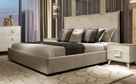 Кровать (1,6 м) (стеганые царги) с подъемным Diora