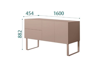 Комод 1,6 (2 опоры) Aura