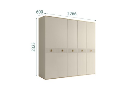 Шкаф 5 дверный Rimini solo