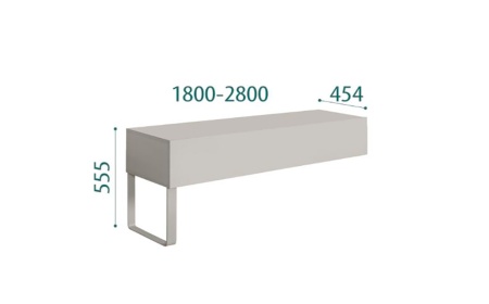 Тумба ТВ 1,6 (1 опора) Aura