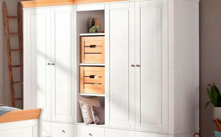 Шкаф 5-дв. с полками Бейли