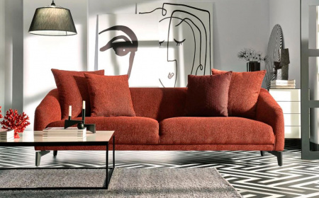 Большой прямой диван Maison на ножках