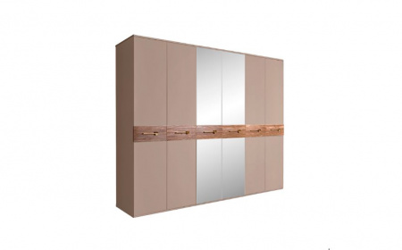Шкаф 6 - дв. с зеркалом Bogemia Wood