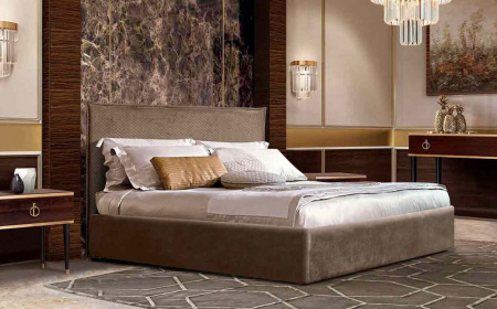 Кровать (1,6 м) (стеганые царги) с подъемным Diora