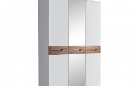 Шкаф 3 - дв. с зеркалом Bogemia Wood