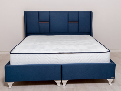Кровать синяя 160х200 Vintura