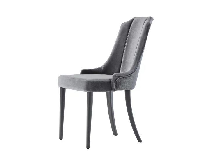 Комплект стульев велюр черный Gravita