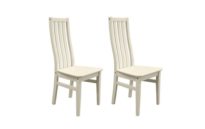 Комплект стульев из массива белый