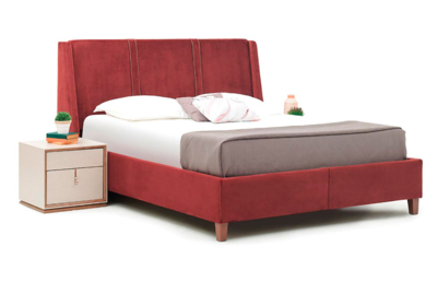 Кровать красная двуспальная Netha 2