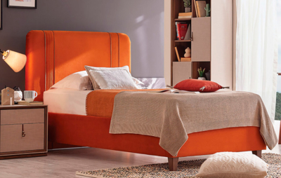 Кровать детская оранжевая Netha