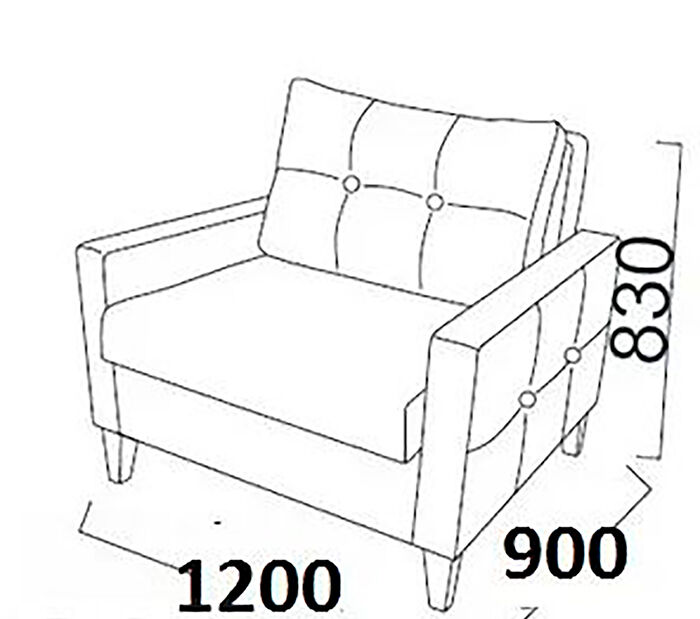 Кресло-кровать Donny 100см